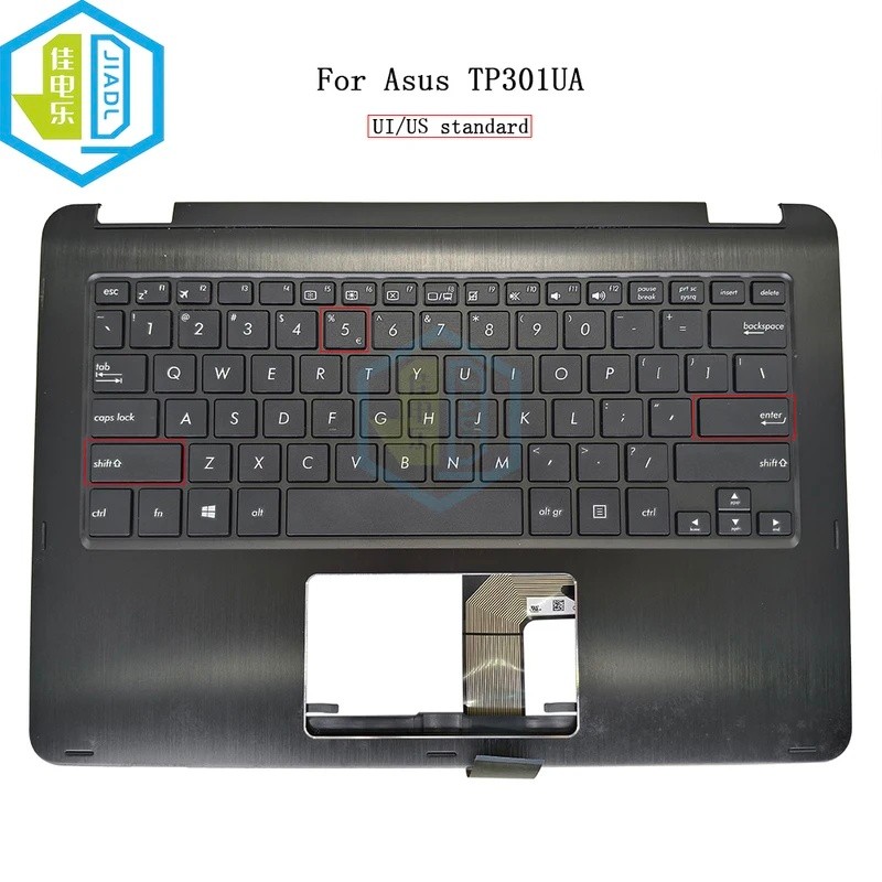 TP301 UI/ES ละตินสเปนคีย์บอร์ด Topcase ฝาครอบด้านบนสําหรับ Asus VivoBook TP301U TP301UJ TP301UA-DW00