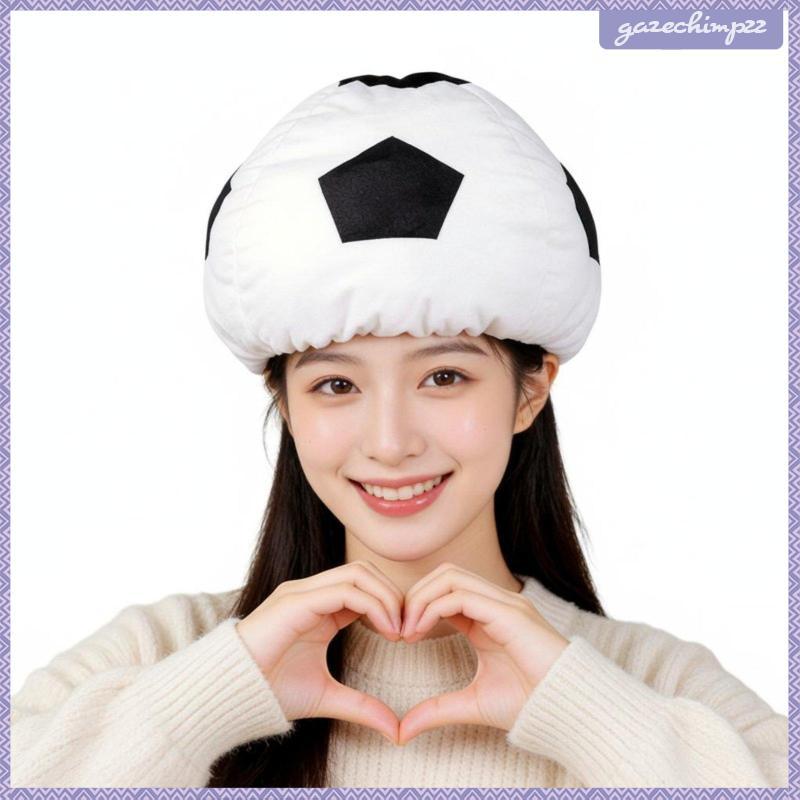 [Gazechimp] Futbol Sphere Hat Elastic Fit Soft Futbol Headwear Photo Prop เครื่องแต่งกายอุปกรณ์เสริม