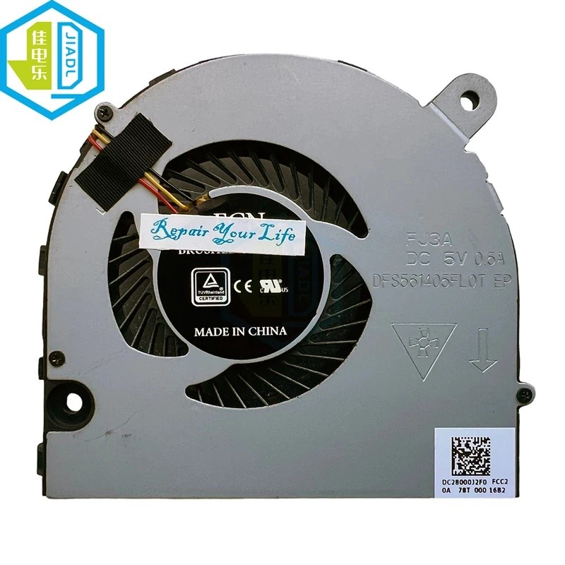 พัดลมระบายความร้อน CPU สําหรับ ACER Aspire VX15 VX5-591 VX5-591G VX5-591G-75RM DFS561405FLOT FJ3A DC