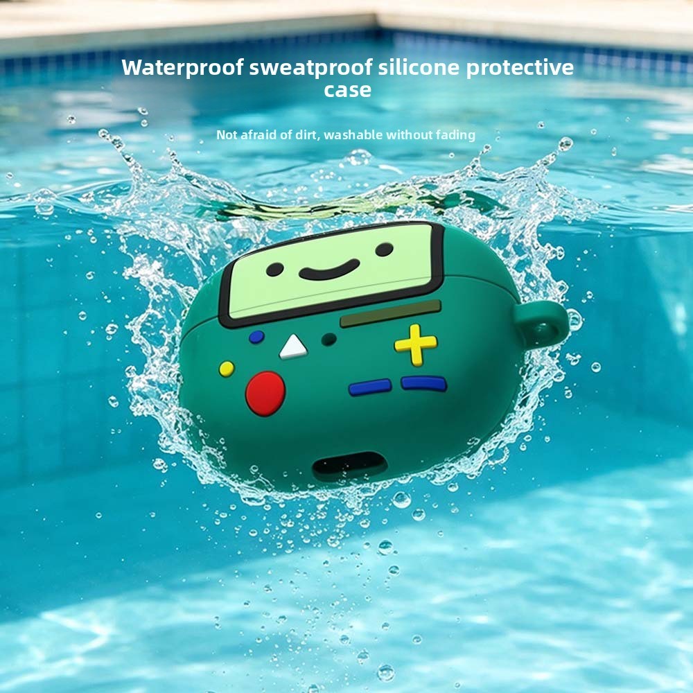 Compatible with Shokz OpenDots 2 E320 & OpenDots One E310 Protective Silicone Cute 3D Shape Cartoon Shockproof Wireless Earphone Covers Portable with hook