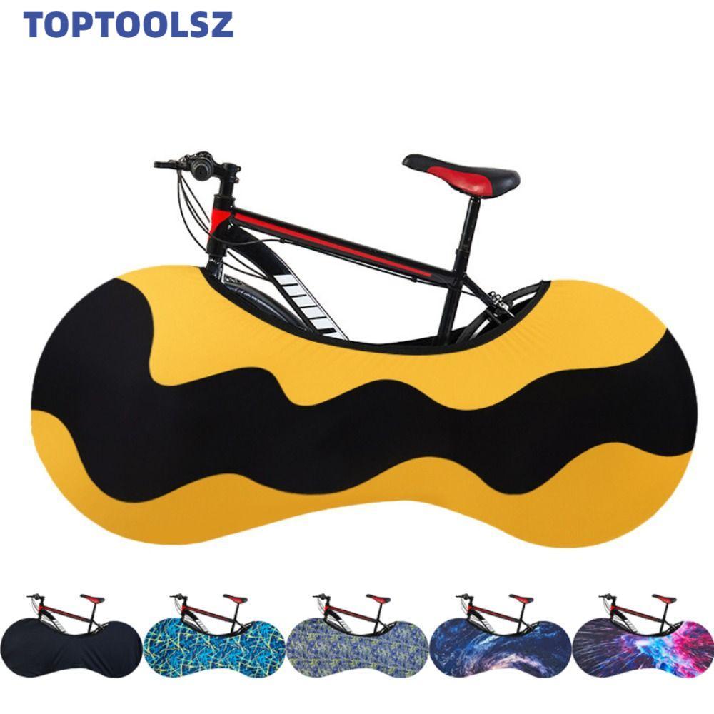 TOPTOOLS Sun Protective ป้องกันฝุ่นจักรยานฝาครอบล้อ,ฝาครอบกันฝุ่นจักรยาน,ทนทานกันน้ําUniversal Stretch Cycle Protectorกลางแจ้ง