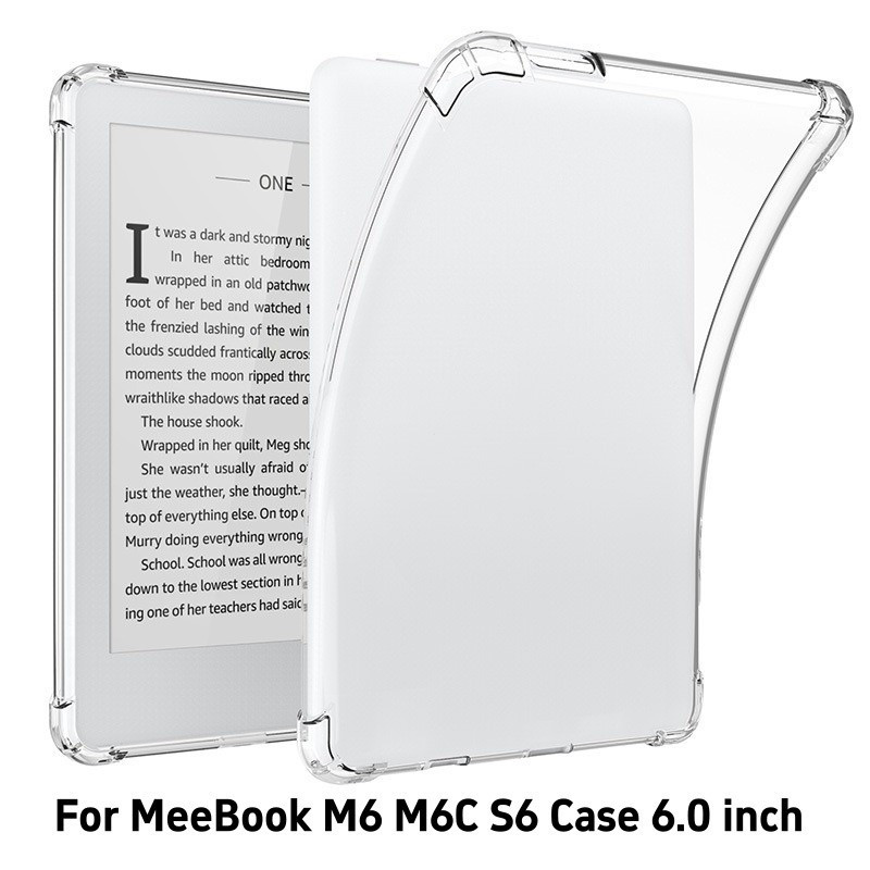 สําหรับ MeeBook E6 2026 กรณี M6 M6C 6.0 นิ้ว M7 6.8 "โปร่งใสซิลิโคนนุ่มแท็บเล็ต Funda สําหรับ MeeBoo