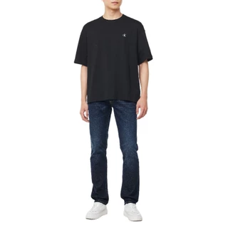 CALVIN KLEIN เสื้อยืดคอกลมแขนสั้นผู้ชาย Archive Logo ทรง Relaxed รุ่น 40HM229 UB1 - สีดำ