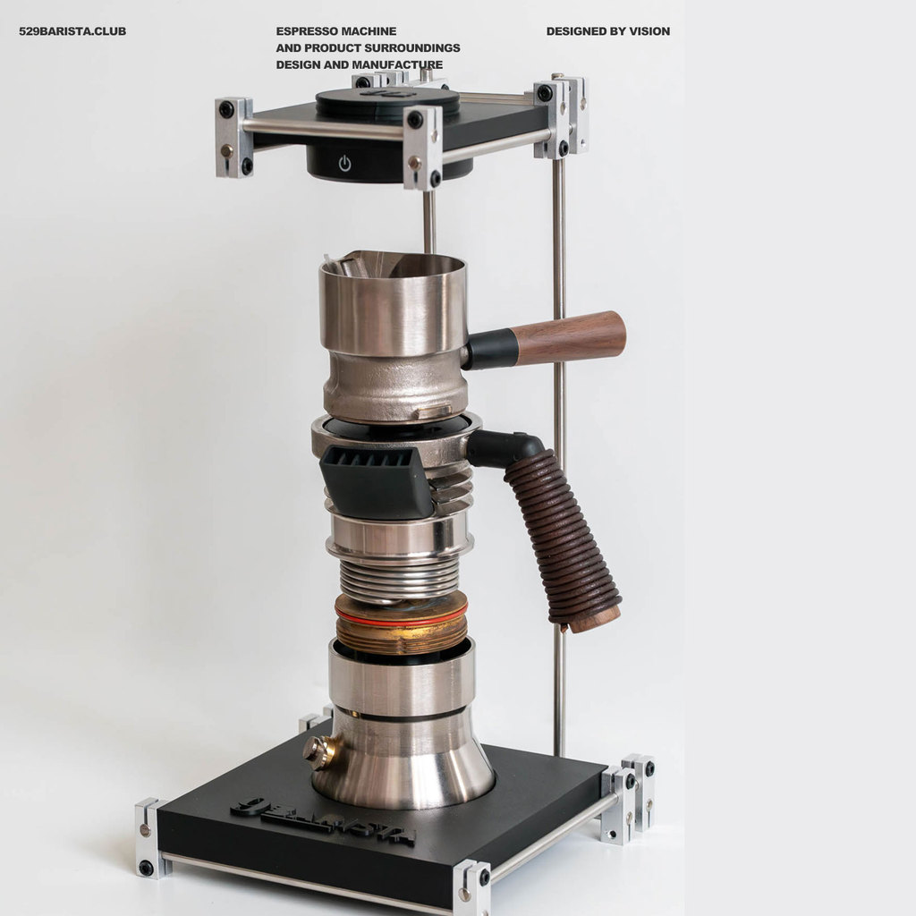 9barista Coffee Machine Storage Rack รุ่นแสงไร้สาย Optical Axis Bracket