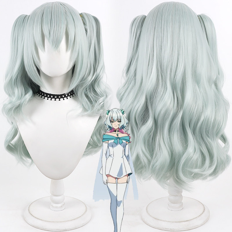 Duel Masters Crystal of Remembrance Christa Cos Wig Simulation Scalp Detachable Ponytail Cosplay Wig