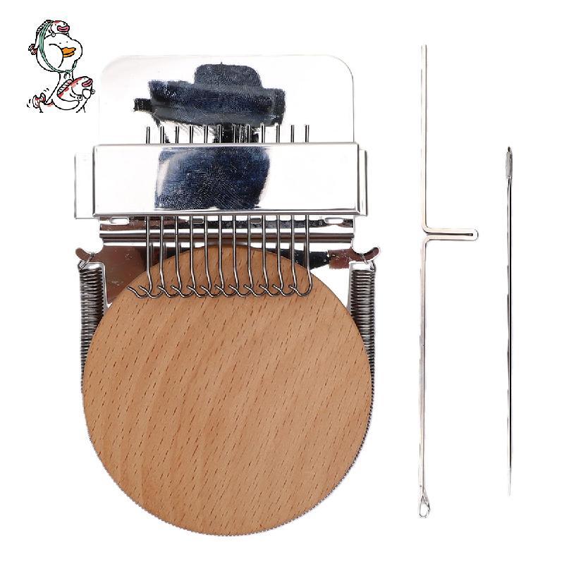 Mini Darning Loom Tool Set Timber Handheld Mending Loom Jeans Socks Knit Fabric Repair Portable Fabr