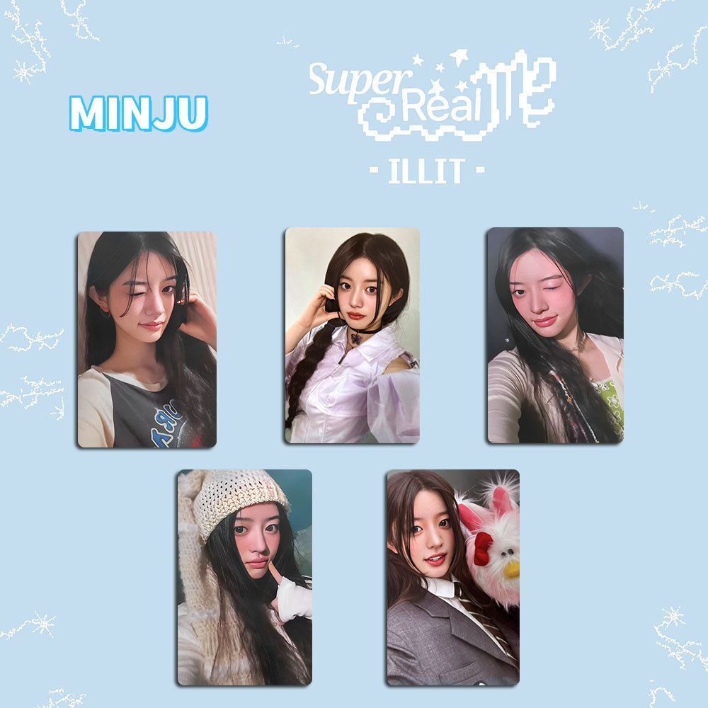 ILLIT ผสมกับสินค้า Photocard Super Real Me Personal Photocard YUNAH IROHA < Illit >