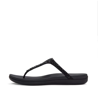 FITFLOP SOLAY MIXED-CRYSTAL T/P รองเท้าแตะแบบหูหนีบผู้หญิง รุ่น A5Y-001 สี BLACK