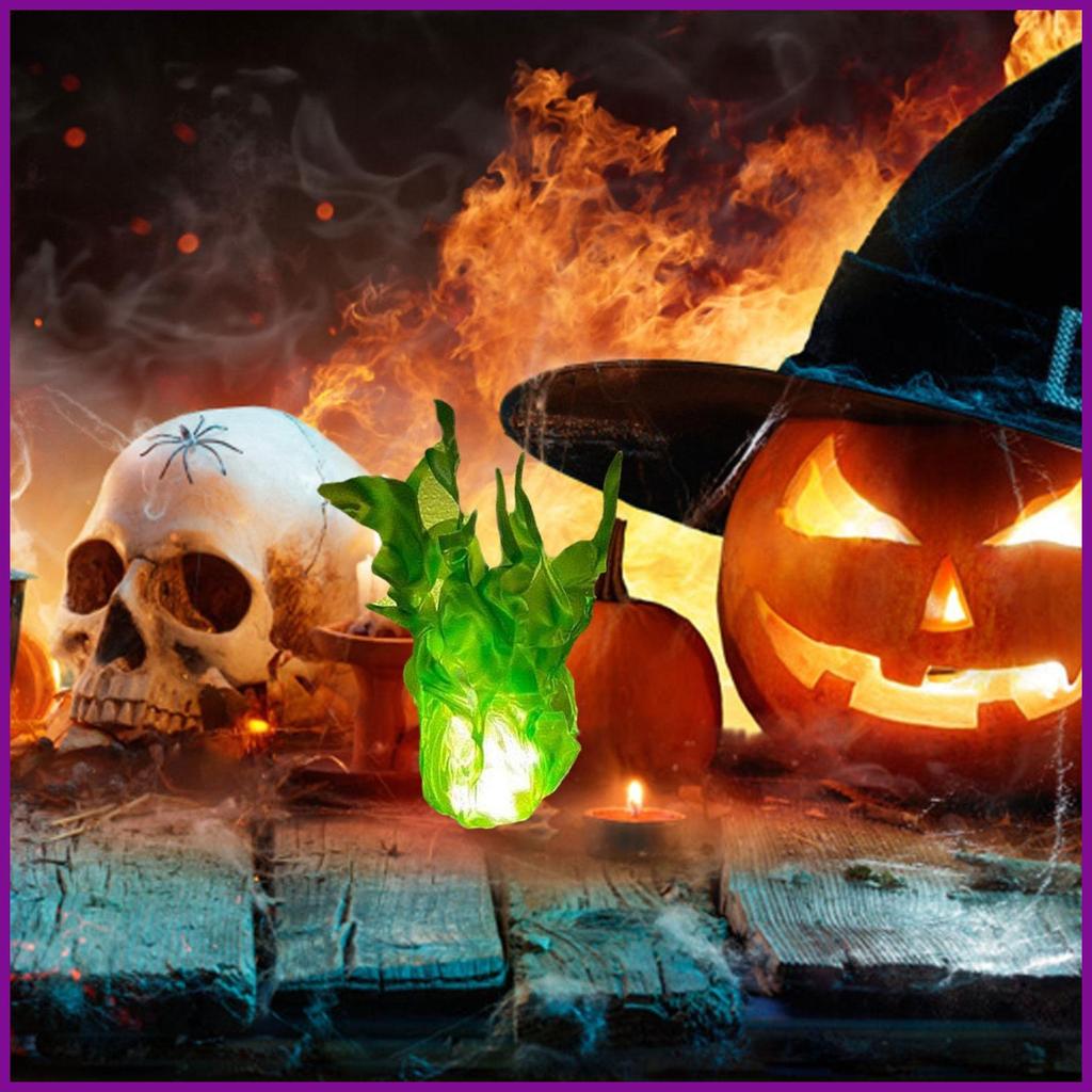 ฮาโลวีนลอย Fireball Prop Flameless Spooky ตกแต่งที่สมจริงเรืองแสง Fireball เครื่องประดับสําหรับ Them