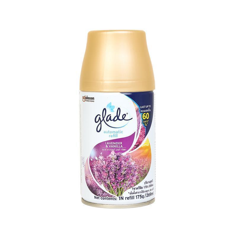 GLADE สเปรย์ปรับอากาศ รีฟิลล์ ลาเวนเดอร์&วนิลา ขนาด 269 มิลลิลิตร