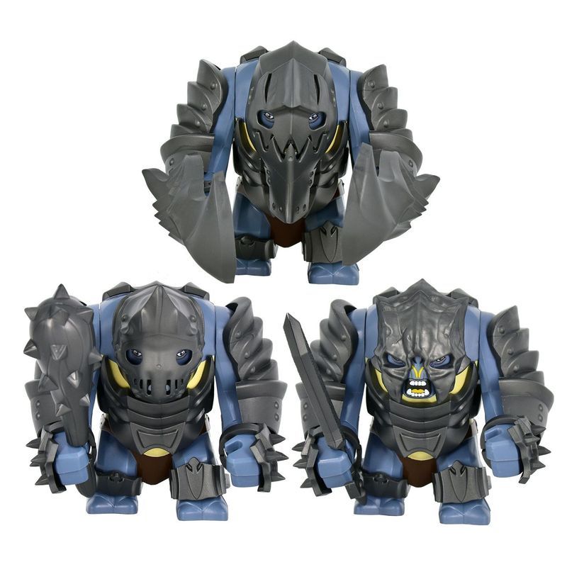 Magic Ring Minifigure Ring King Magic Ring Heavy Armor Troll Suit ฟิกเกอร์สไตล์ใหม่