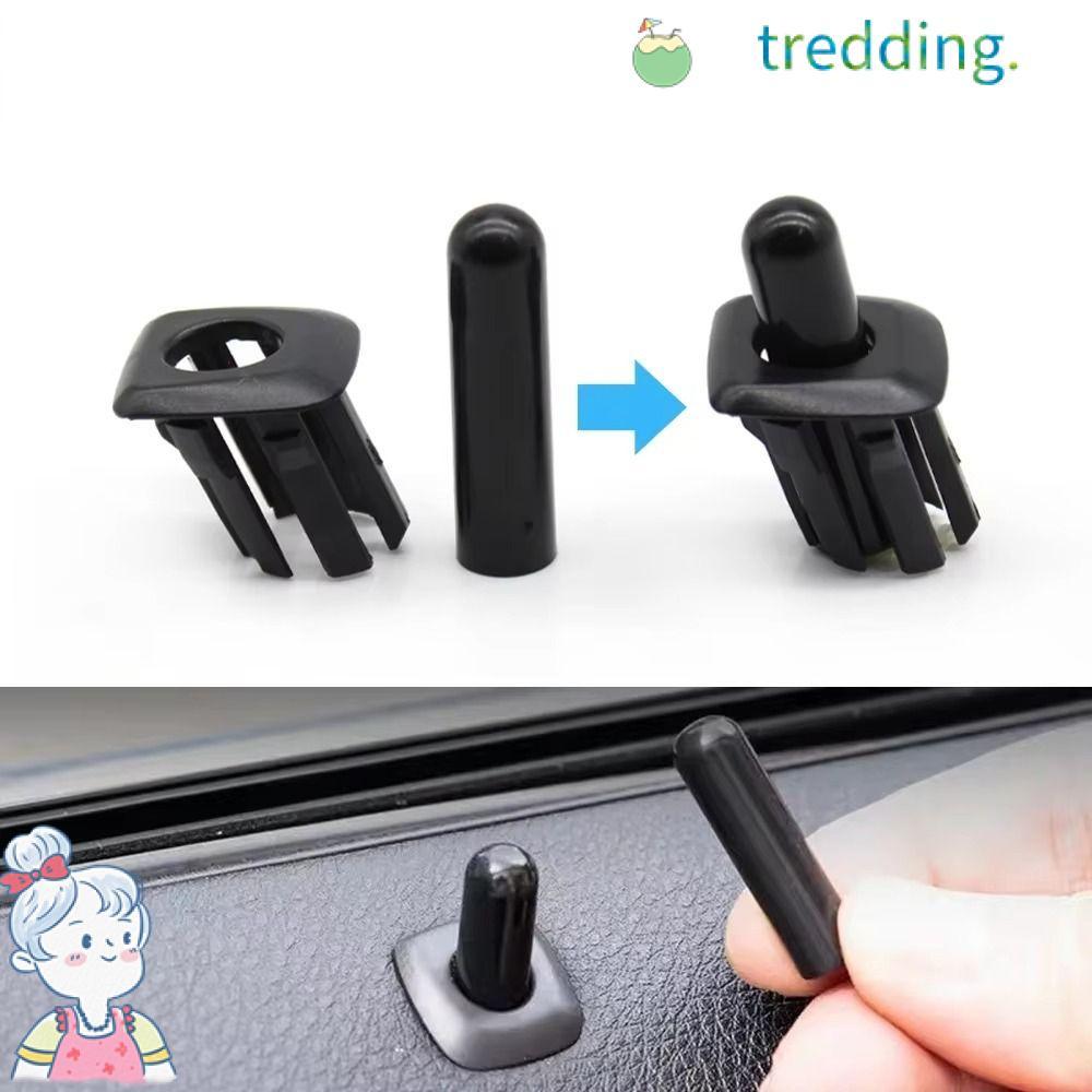 TREDDING491 รถสลักประตู,ลูกบิดทนทานประตูล็อคปุ่ม,พลาสติก ABS ฝาครอบสําหรับ BMW E60 E90 E70 E84 F10 F