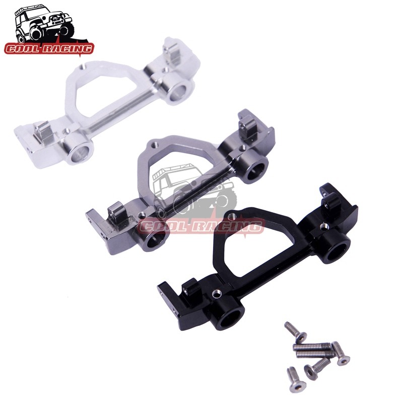 COOL RACING SCX10 โลหะวงเล็บคานด้านหลังกันชนด้านหลังขั้วต่อโลหะด้านหลัง Anti-Collision Bracket