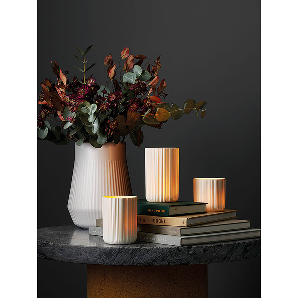 เดนมาร์กนําเข้า Eva solo Nordic Elegant LED เซรามิค Candlelight Tea Light Tea Room บรรยากาศ Night Li
