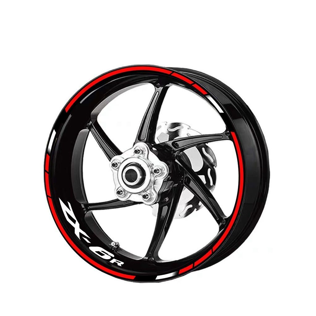 รถจักรยานยนต์ยอดนิยม Kawasaki Big Buffalo ดัดแปลงล้อขอบล้อรูปลอก ZX-14R ZX-6R ZX-10R สติกเกอร์สะท้อน