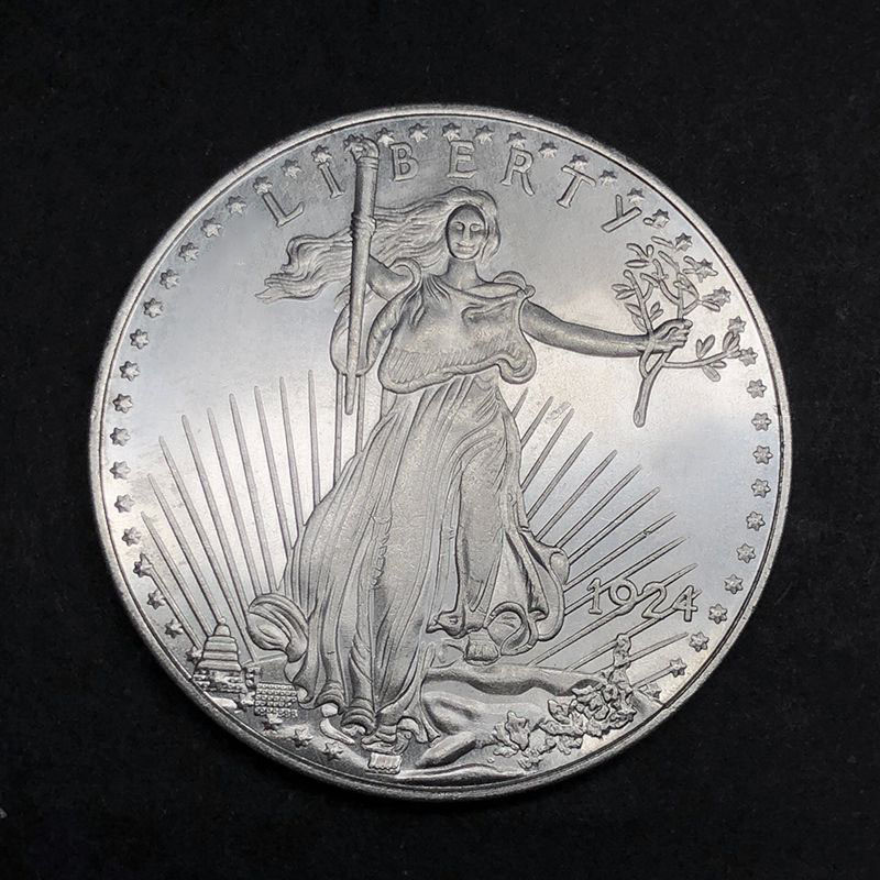 American 1924 Double Eagle Gold Coin 20 Dollar Coin Collection รองรับ 8.21