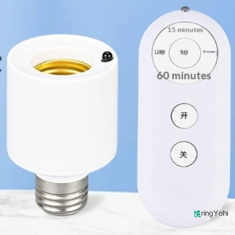 AringYohi] หลอดไฟอัจฉริยะ Soet E27 รีโมทคอนโทรลไร้สายสวิตช์ LED ฐานโคมไฟ ON/OFF Room โคมระย้าสวิตช์จับเวลาแบตเตอรี่ขับเคลื่อนใหม่