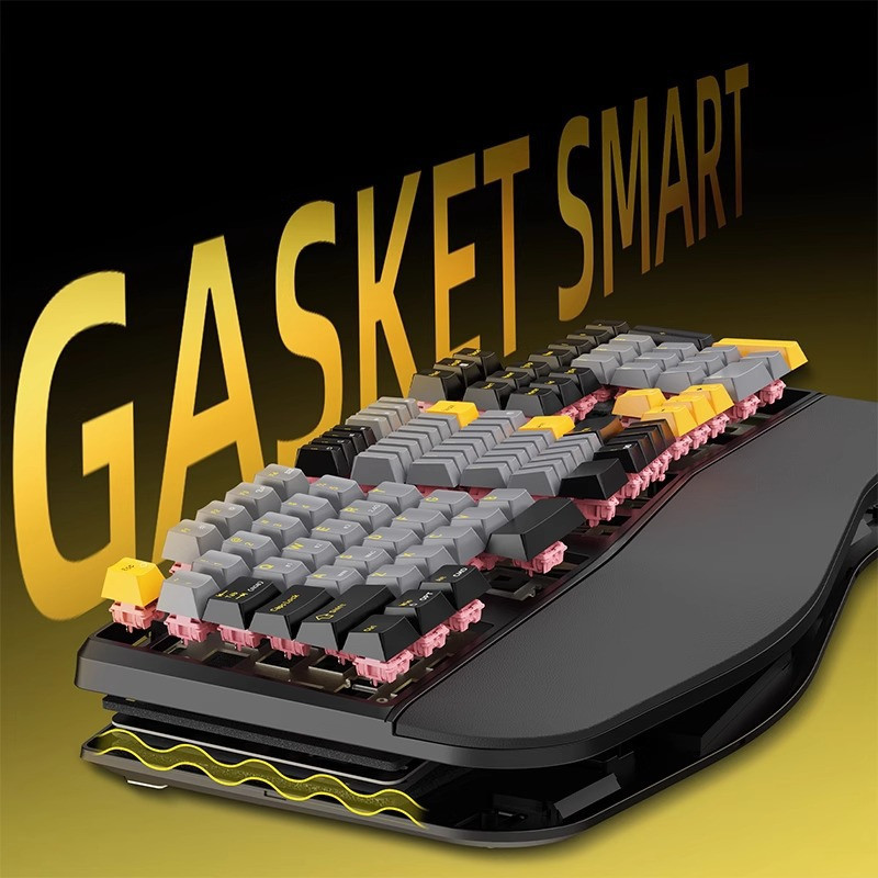 ญี่ปุ่น Sanwa Mechanical Keyboard Ergonomic Split Three-Mode Wristrest คอมพิวเตอร์เกมสํานักงานที่ต้อ