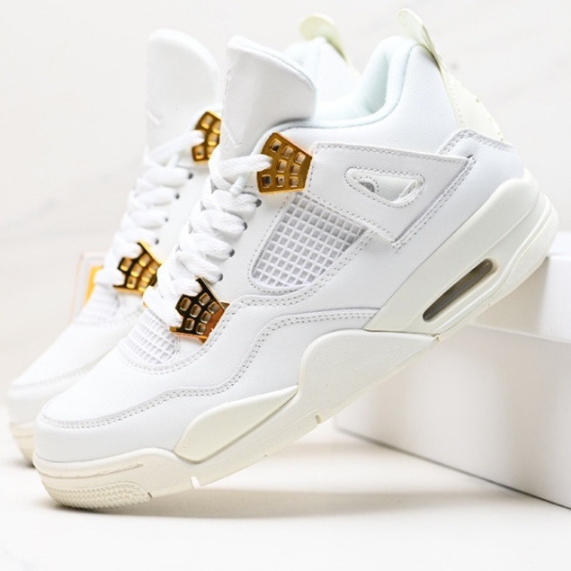 2024 Air 4 Retro OG < Fire Red < Michael AJ4 Generation Mid-top Retro Basketball Culture รองเท้าผ้าใ