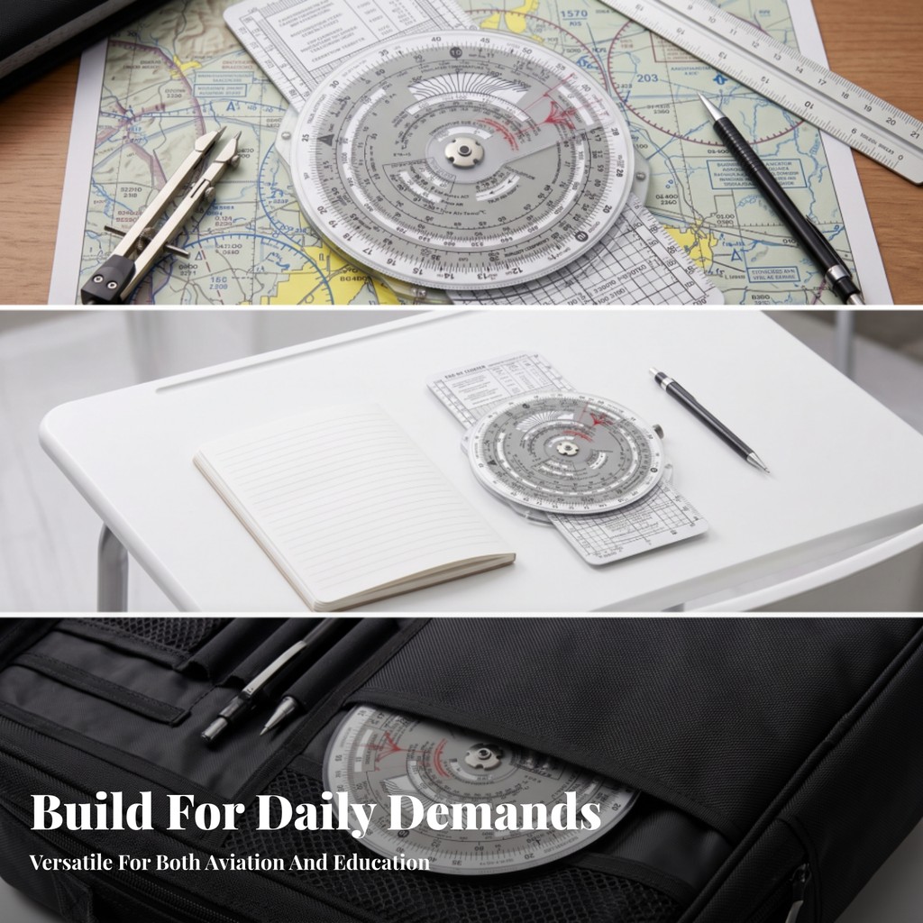 Circular Flight Computer เครื่องคิดเลขการบินที่แม่นยําพร้อมแหวนศูนย์กลางสไลด์วงกลม Rule ติดทนนานสําห