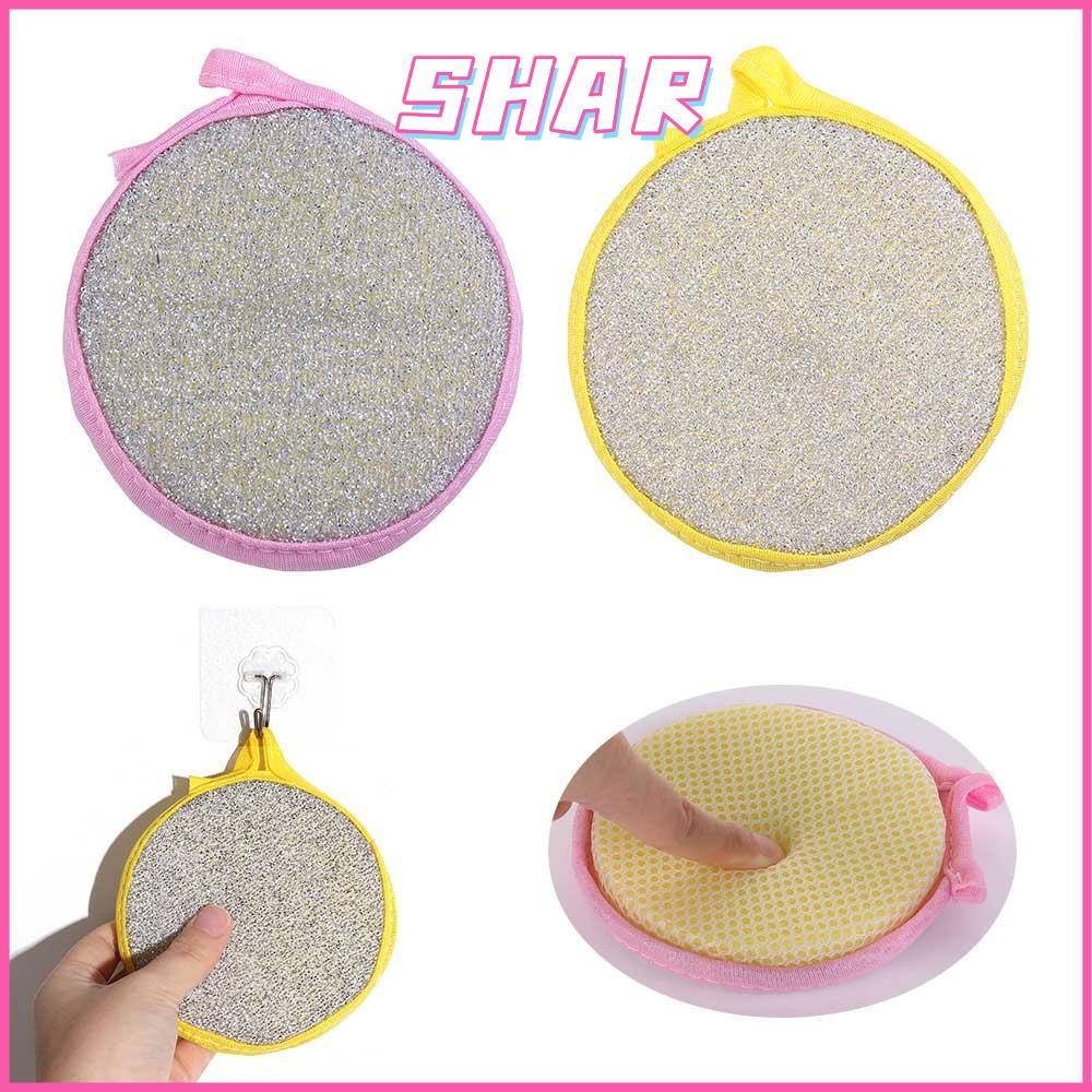 SHAR 1/5/10 pcs ฟองน้ําทําความสะอาดในครัวเรือน Pan หม้อจานแปรงทําความสะอาดเครื่องมือผ้าเช็ดจานในครัว