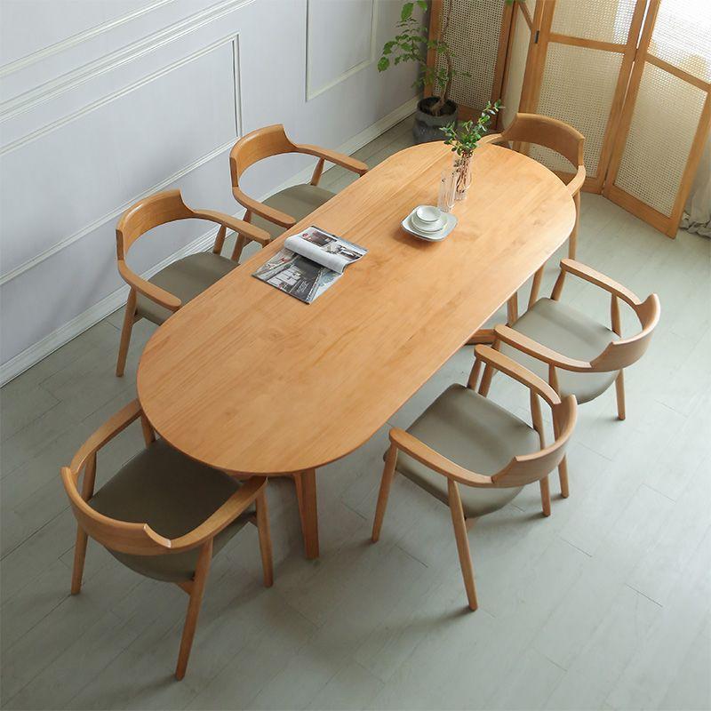 Nordic solid wood dining table, natural wood dining table and chairs, conference table, long table f