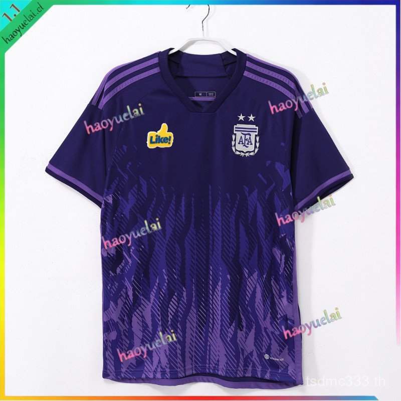 2022 argentina country futbolteam Visitante เสื้อยืด De Futbol VLEF