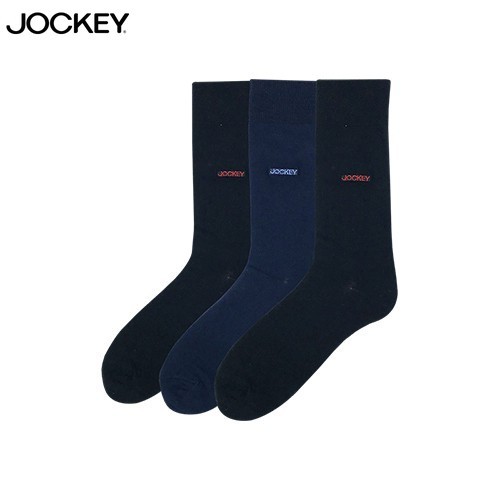 Jockey 3 คู่ผู้ชายถุงเท้าความยาวเต็มผ้าฝ้าย Elastane JMS639257