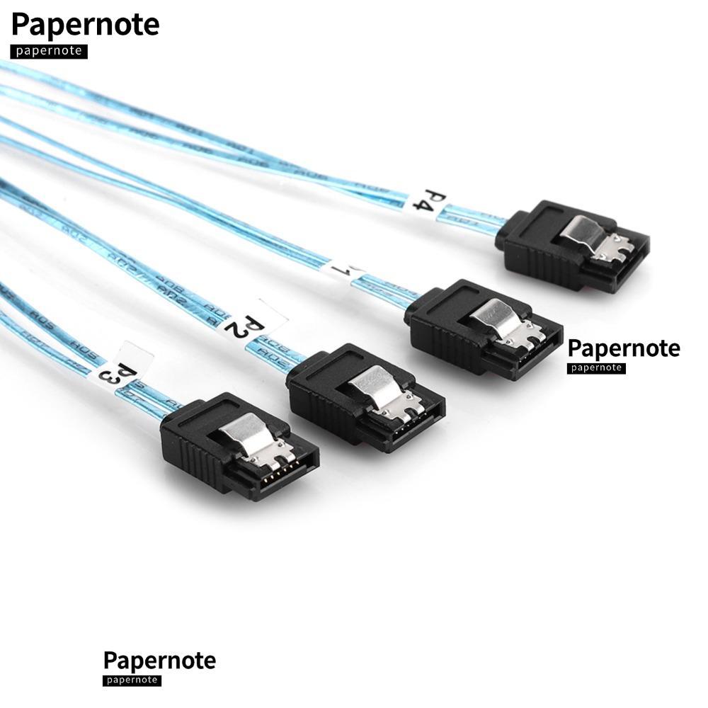 PAPERNOTE SFF-8088 สายเคเบิล 26P ถึง 4 X SATAs, 1 เมตรแบบพกพามินิ SAS สาย, ทนทาน 6Gbps SAS ถึง SATAs