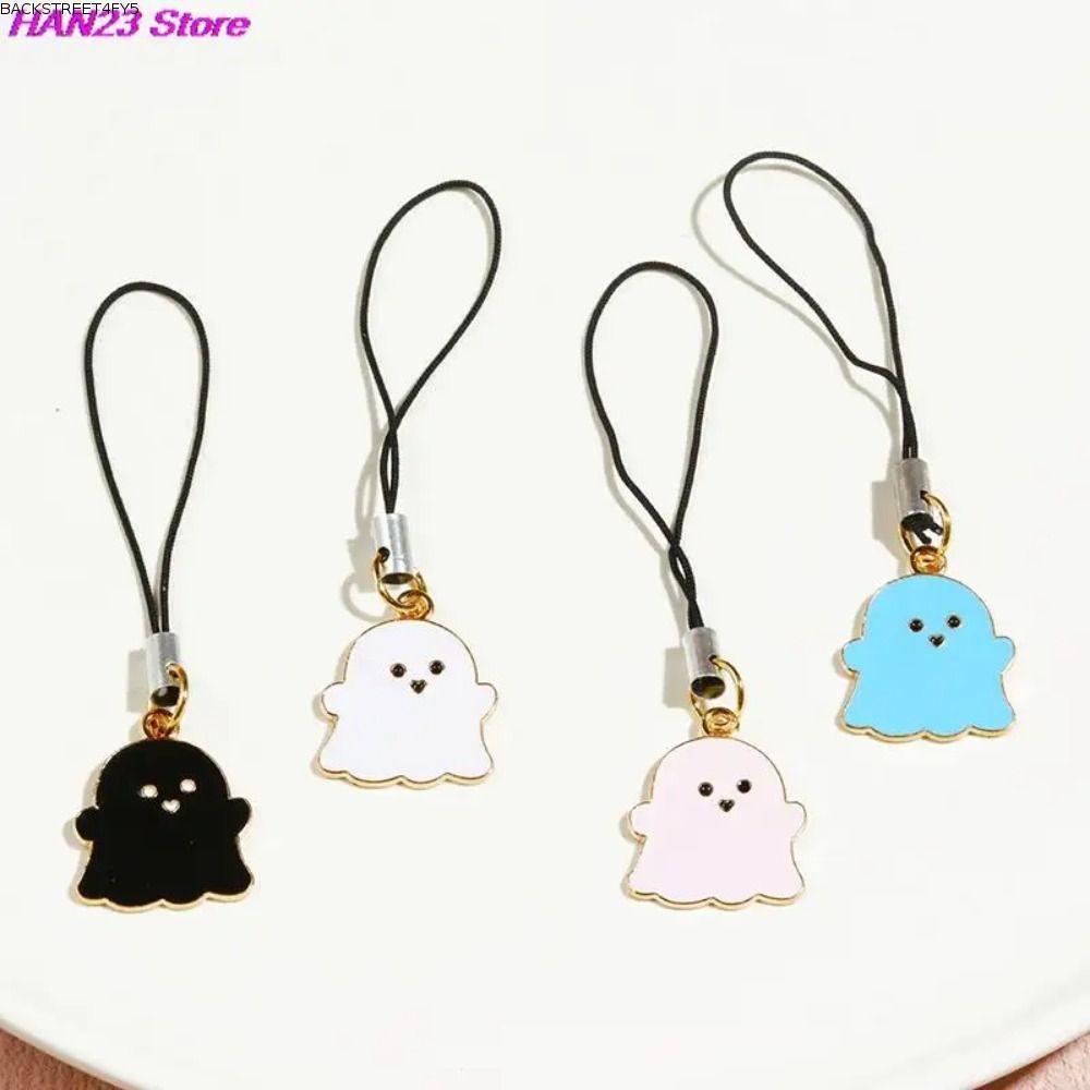 BACKSTAGEEET4FC3 Phone Rope, Ghost Metal Mobile Phone Charms, Devil Key Chain Phone