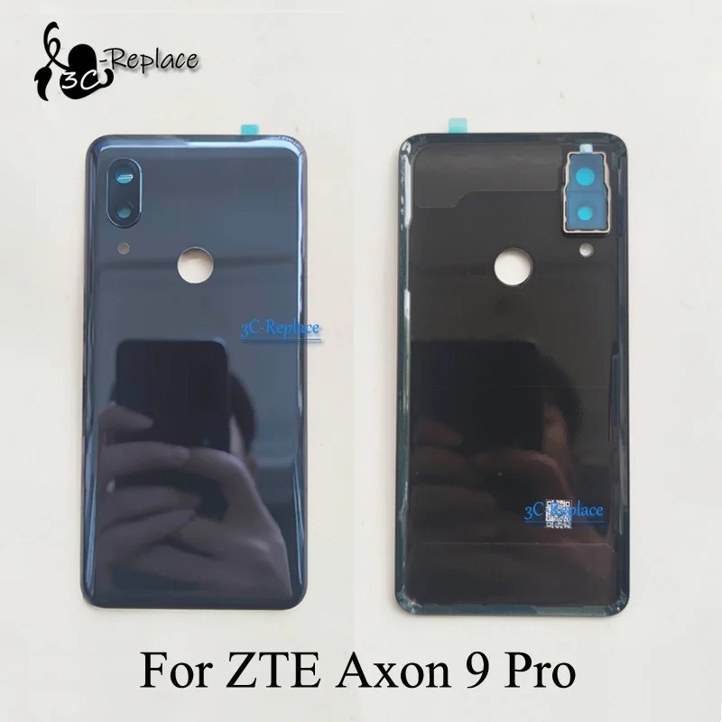 6.2 นิ้วสําหรับ ZTE Axon 9 Pro A2019G Pro / A2019 Pro 9Pro ฝาหลังแบตเตอรี่ประตูกรณีกระจกด้านหลังเปลี