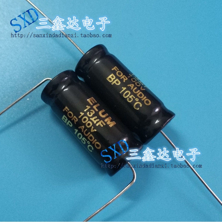 100V13UF 13UF 100V ยี่ห้อใหม่เสียงเฉพาะ Axial แนวนอน Stepless Capacitor 13 * 31