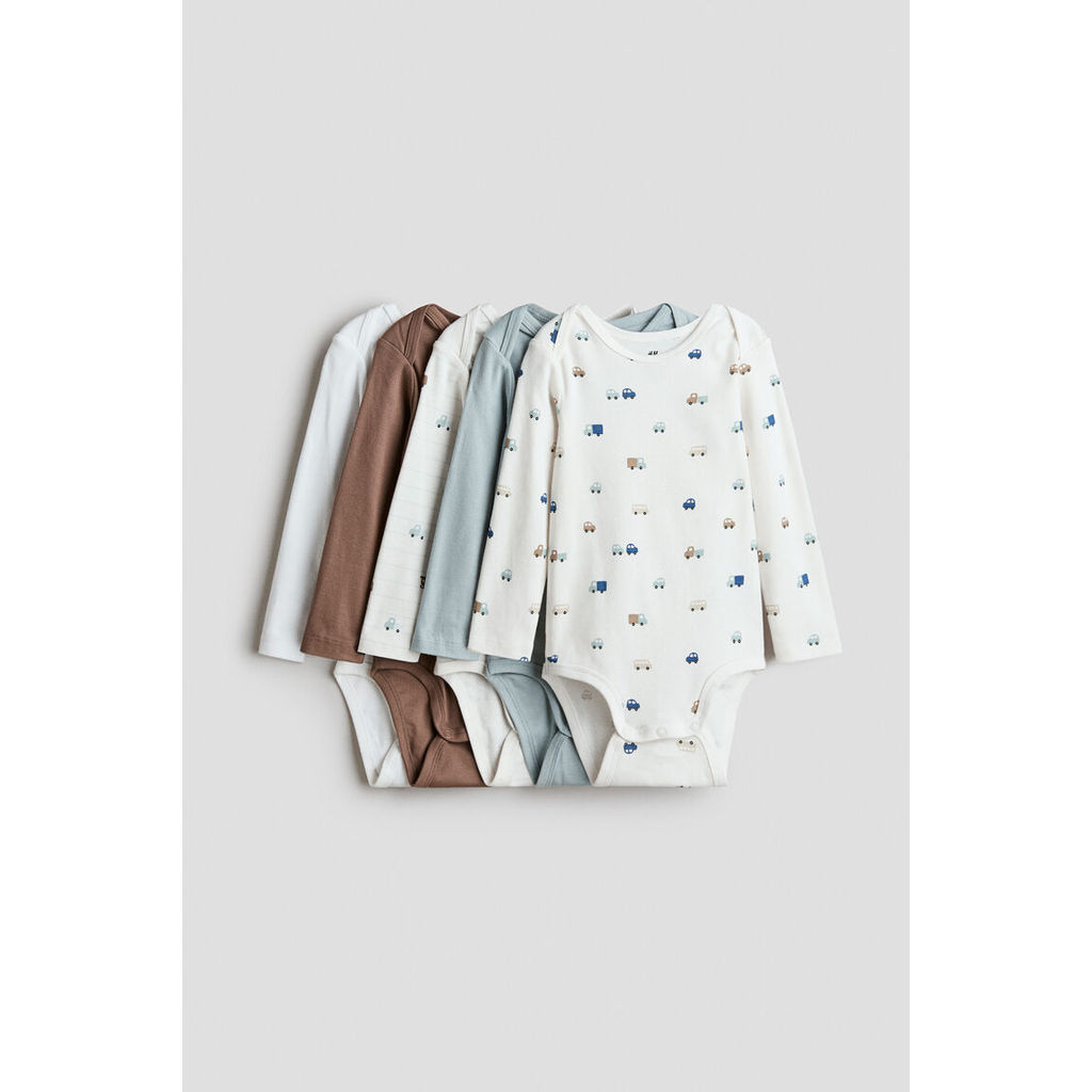 H&M بودي قطن للرضّع (5 قطع) — صورة 2