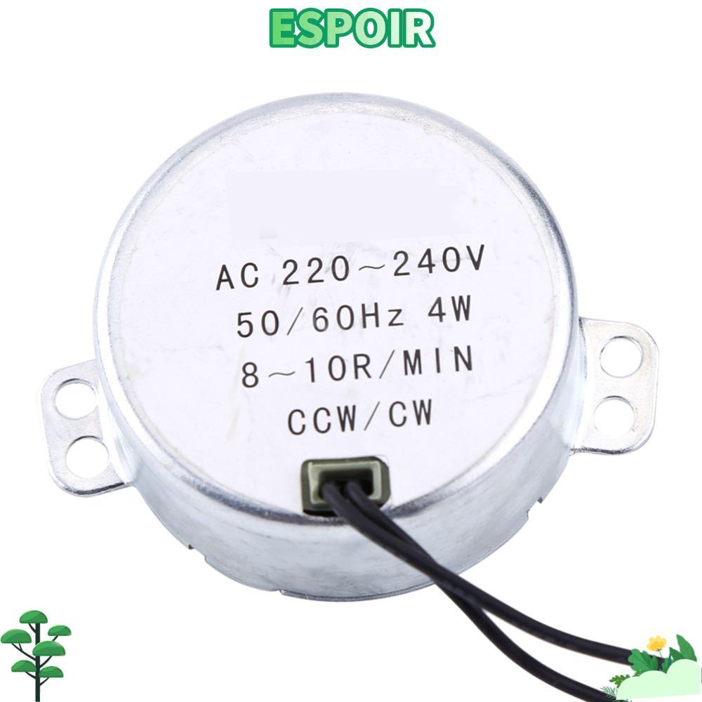 IESPOIRHA เครื่องเล่นแผ่นเสียงแบบซิงโครนัส, กําลัง 4W CW/CCW Rotation Synchronous Geared Motor, 8-10