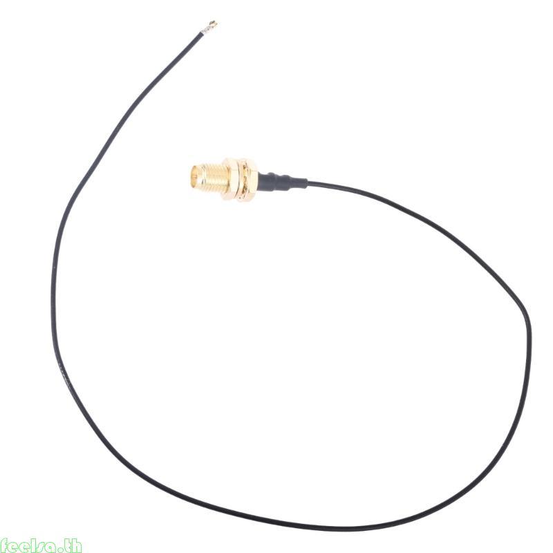 Feela 32 ซม.12 6in MHF4 ถึง RPSMA 0 81 มม.RFPigtail สายเสาอากาศสําหรับ M 2 WiFi การ์ด AX210 AX200 92