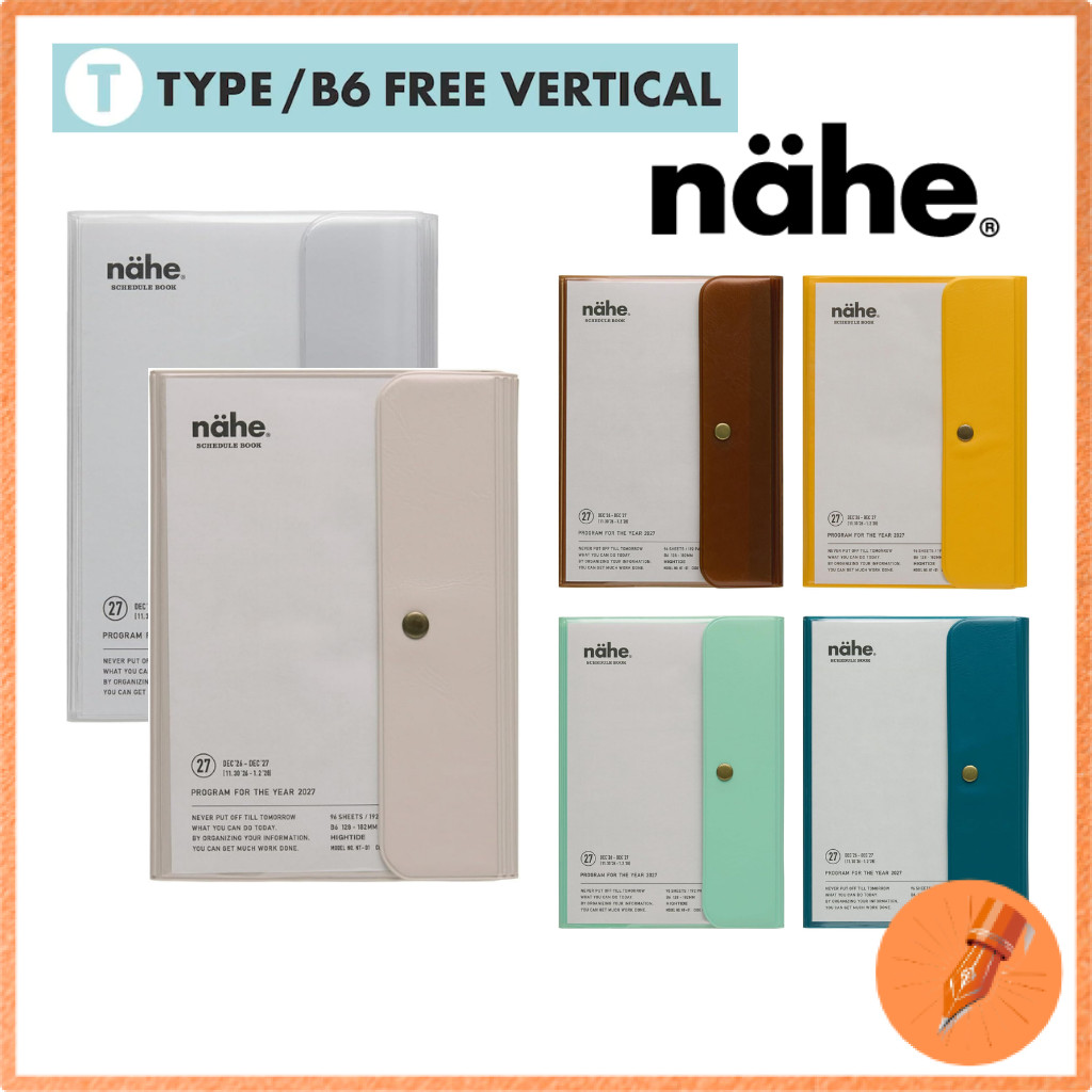 2027 HIGHTIDE Nahe B6 Weekly Vertical Planner, Starting December 2026