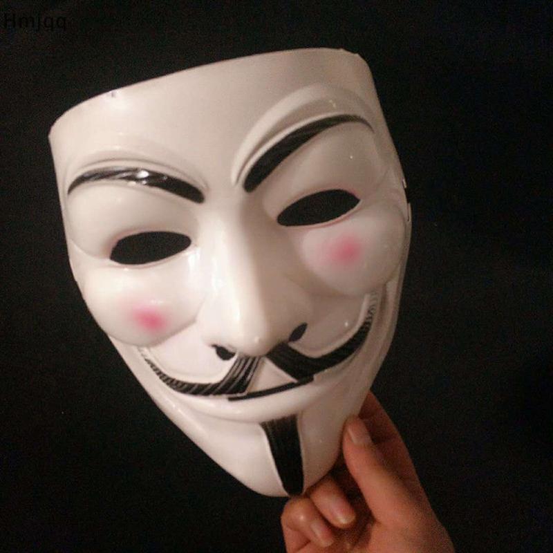 Hmjqq V สําหรับ Vendetta Horror หน้ากากฮาโลวีนหน้ากากด้านข้าง Masquerade Joker maska VN