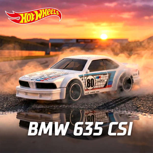 [รูปแบบใหม่] Hotwheels Hotwheels Alloy Car Model BMW 635 CSi BMW 635 รถของเล่นรุ่น 25P