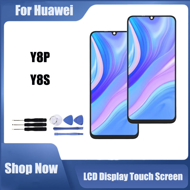 เข้ากันได้กับ Huawei Y8S Y8P จอแสดงผล LCD เปลี่ยนหน้าจอสัมผัส