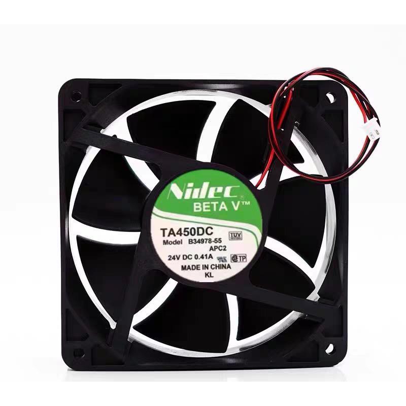 Nidec BETAV TA450 B34978-55 24V 0.41A พัดลมระบายความร้อนอินเวอร์เตอร์