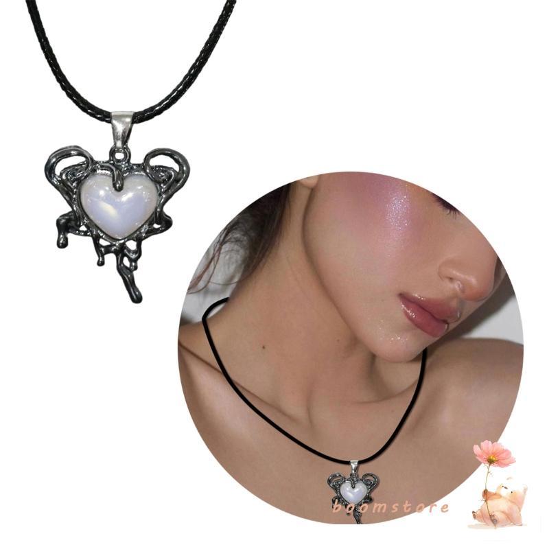 Boom Heart Cross จี้สร้อยคอผู้หญิง Devil Eye สร้อยคอความงามเครื่องประดับ