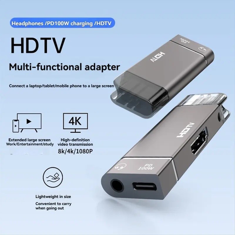 Singee A10I USB C สถานีเชื่อมต่อแล็ปท็อป Type-C ถึง - อะแดปเตอร์ที่รองรับ 4K @ 60HZ HD Type-C ถึง PD