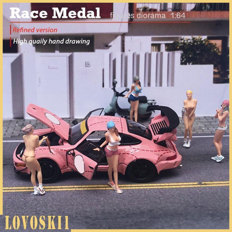 [Lovoski1] Hot Girls People Figures ทาสีหญิง People ตุ๊กตาเรซิ่นรุ่น People ของเล่น Playset S Scale 