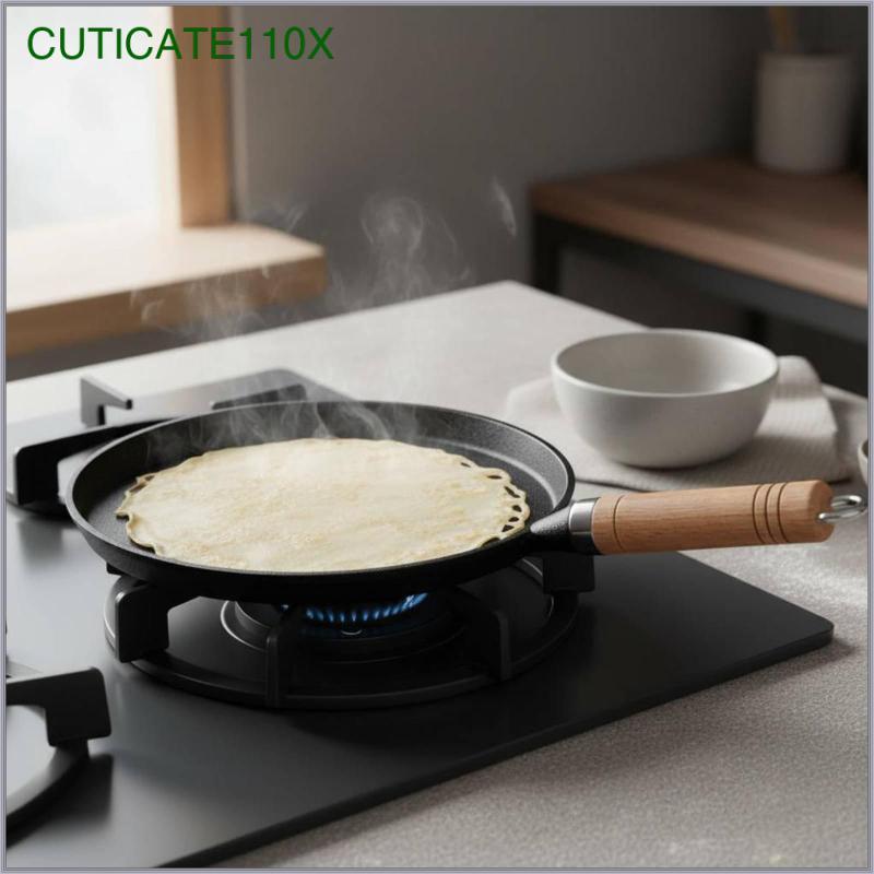 [cuticate110x] Skillet เหล็กหล่อไม่มีเคลือบในครัวเรือน Skillet PFAS-ไม่มีเครื่องครัว