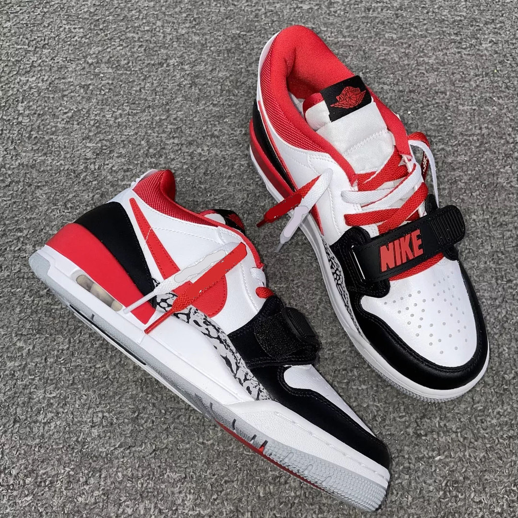 เหมาะสําหรับ Air Jordan1 AJ1 Legacy312 Bulls สีขาวสีแดง Chicago Bulls Irving 7 เชือกผูกรองเท้า