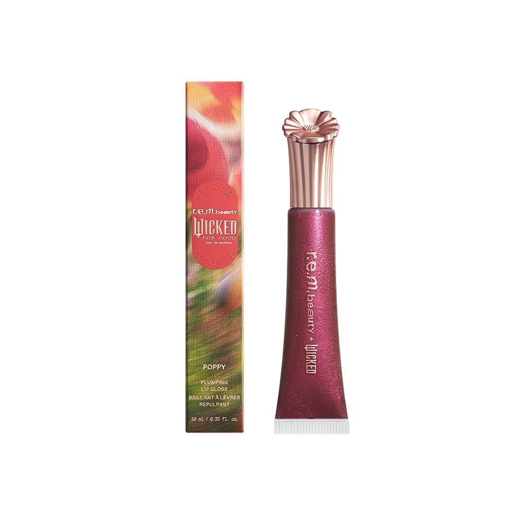 Rem beauty Wicked: For Good | Poppy Plumping Lip Gloss | เอฟเฟกต์การอวบอ้วนทันทีสําหรับริมฝีปากที่ให