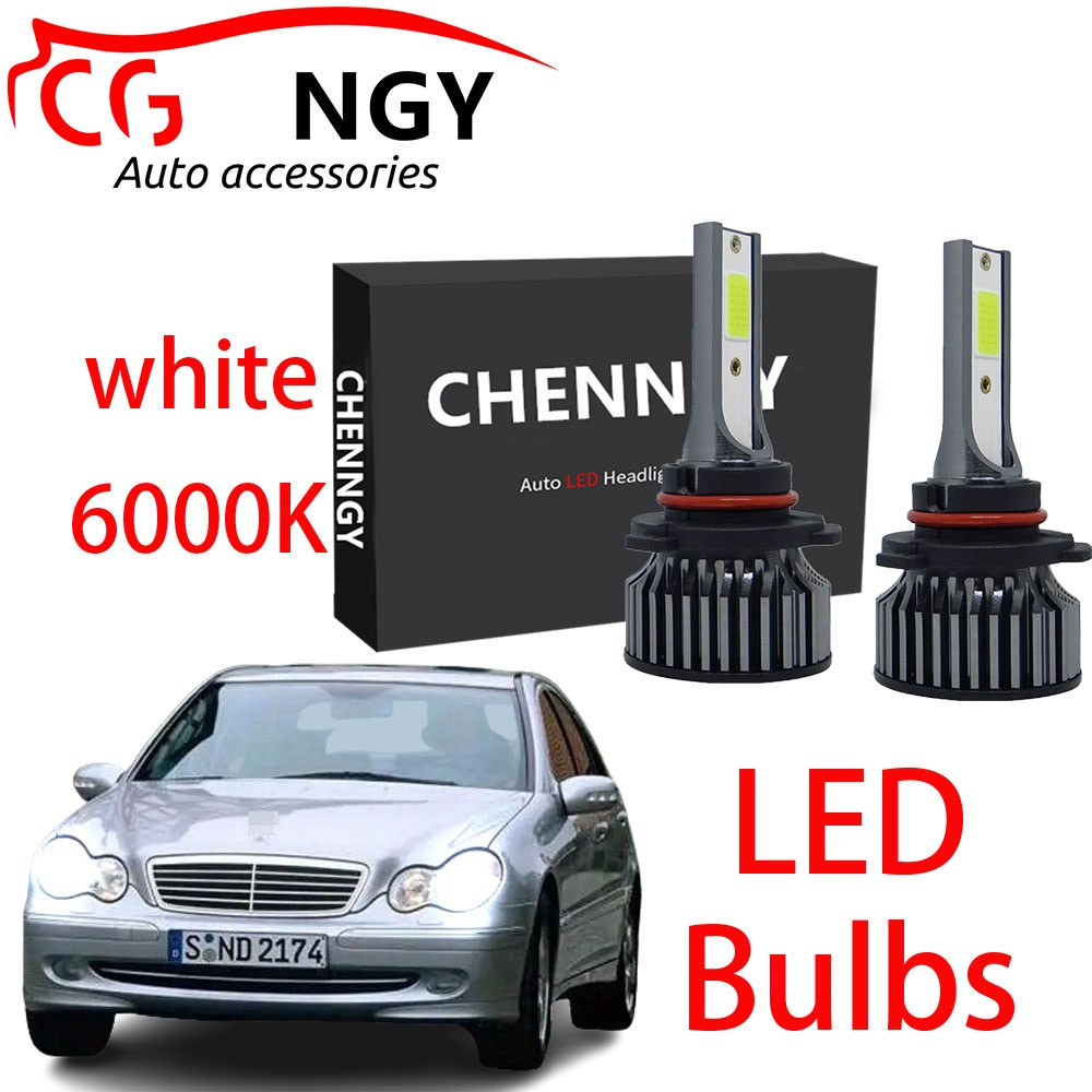 หลอดไฟคู่ TE ไฟหน้า LED สําหรับ Mercedes Benz C-Class W203(2000-2007)