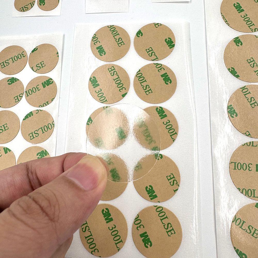 Strong Self-Adhesive กาวสองหน้ากันน้ํา Ultra-Thin PET Non-Marking โปร่งใส 3M Dot กาว 300lse รอบคู่