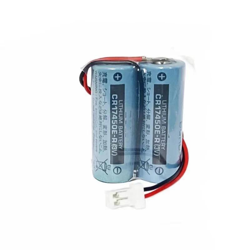 【QJ】CR17450E-R-CN10 3V CR17450E-R แบตเตอรี่ลิเธียมสำหรับเครื่องจักร PLC และเครื่องมือ CNC