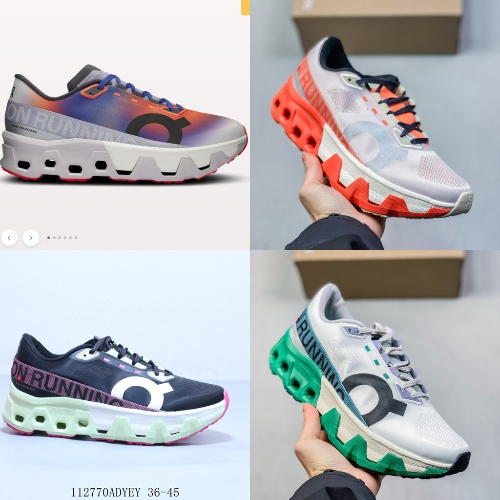 ON รองเท้าวิ่ง Cloud Monster สี Hyper Red ลดแรงกระแทกได้ดี ใส่ได้ทั้งชายและหญิง ไซส์ 36-47